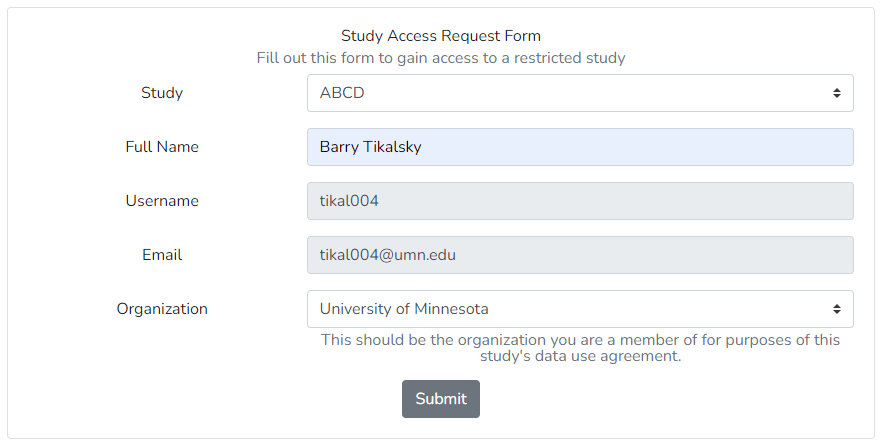 Access Request Form