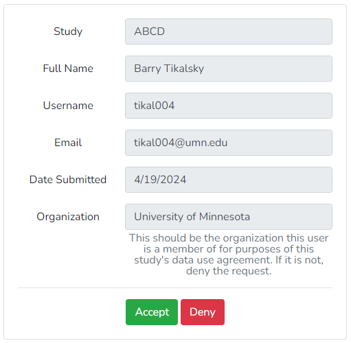 Access Request